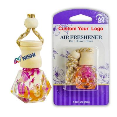 Purple and red diamond shaped bottle Car Perfume